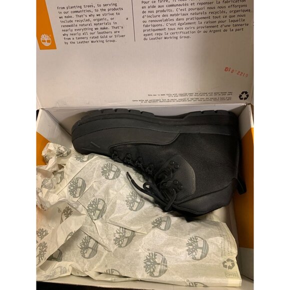 Timberland Euro Hiker Shell Toe Boot Size 10 Black - Picture 5 of 9